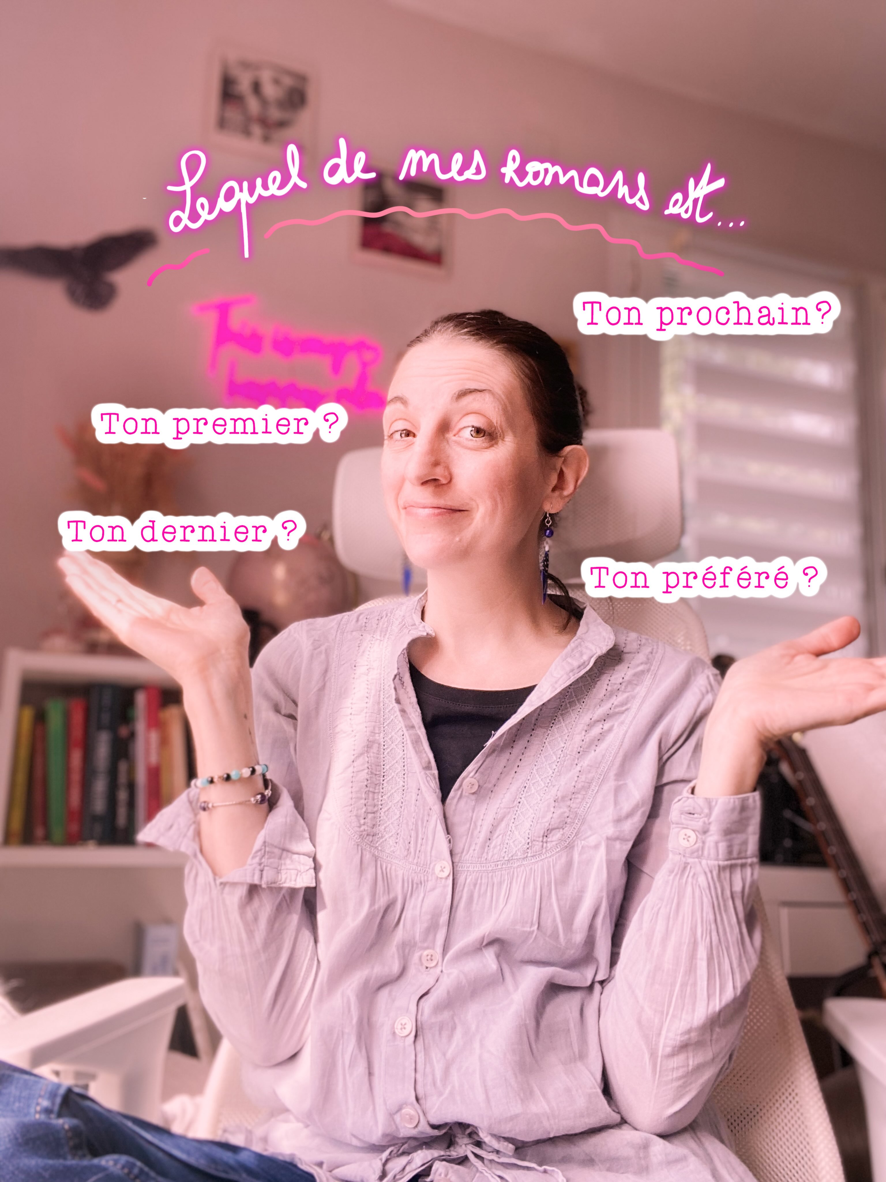 Hâte de savoir ! 💓

Dis-moi en commentaire quel(le) est : 

• Le premier de mes romans / sagas que tu as lu(e)
• Le / la dernier(e) en date
• Le / la prochain(e) 
• Celui ou celle que tu as préféré(e)

Parce que je suis toujours délicieusement étonnée par vos réponses : ce ne sont jamais les mêmes ! Chaque lecteur/lectrice est unique. 💓

💬💬💬💬

#bpmfamily💕 #blandinepmartin #wildcrows #slowburnromance 🗝️ romance slow burn · romance ranch · romance au Montana · saga familiale · found family · famille de cœur · romance cowboy · romance contemporaine · saga romance · roman slow burn · roman found family · romance sans spicy · romance émotionnelle · romance feel good émotionnelle